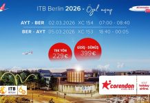 Corendon, ITB Berlin 2026’ya Özel Uçuş Tarifesini Duyurdu: İşte Bilet Fiyatları