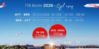 Corendon, ITB Berlin 2026’ya Özel Uçuş Tarifesini Duyurdu: İşte Bilet Fiyatları
