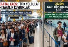 Avrupa Havalimanlarında Türk Yolcular İçin Ayrı Şerit Önerisi