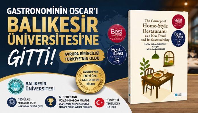 Gastronominin Oscar kitap, balikesir universitesi