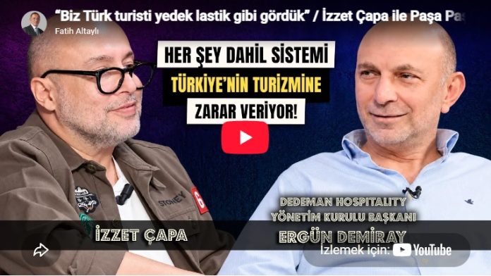 ergun demiray-izzet capa-fatih altayli Ergün Demiray, Dedeman Hotels & Resorts International, İzzet Çapa, Fatih Altaylı, Bodrum, Türkiye Turizmi, Otelcilik, Gastronomi Turizmi, Her Şey Dahil